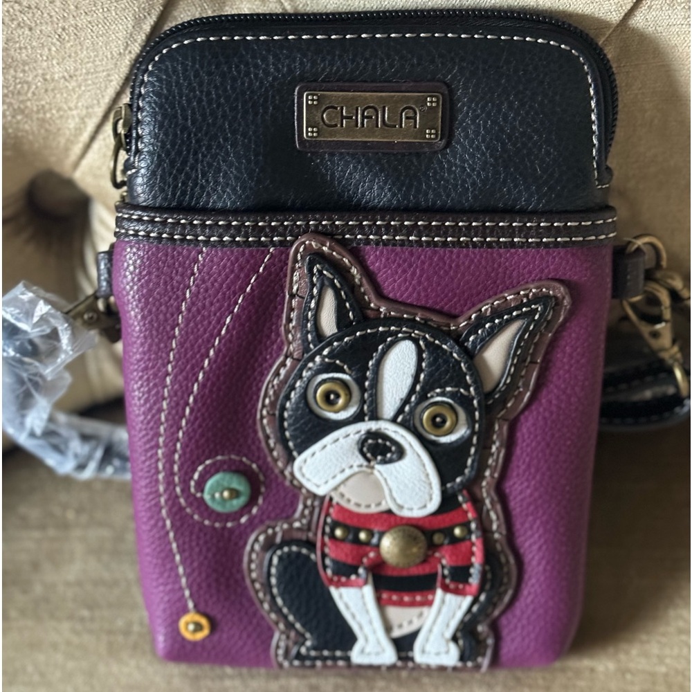 NWT CHALA Cell Phone Crossbody Purse-Women PU leather with Adjustable Strap